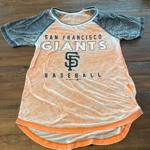 GIRLS San Francisco Giants burnout tee 10/12 (runs big)